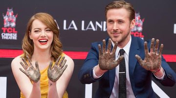 Emma Stone e Ryan Gosling no TCL Chinese Theatre - Getty Images