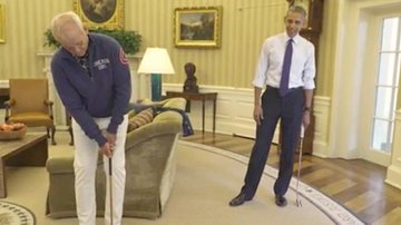 Obama joga golfe com Bill Murray - Reprodução