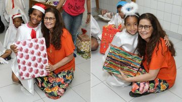 Joanna presenteia crianças em orfanato no Rio - AgNews
