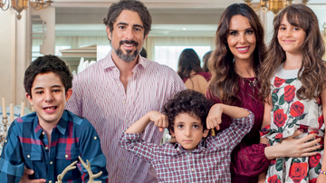 Marcos Mion celebra o Natal com Suzana Gullo e os filhos Romeo, Stefano e Donatella. - ROGÉRIO PALLATTA