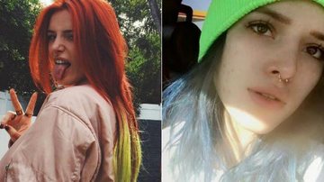 Bella Thorne corta o cabelo e pinta os fios de azul - Reprodução Instagram