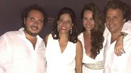 Narcisa Tamborindeguy posa com Olen Cesari, Karina Michelin e Giuseppe de Lorenzo - Instagram/Reprodução