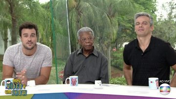 Milton Gonçalves participa do Vídeo Show - TV Globo/Reprodução