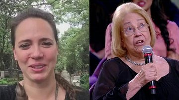 Tiê chora a perda da avó, a atriz Vida Alves - Reprodução TV Globo