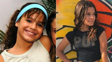 Bruna Marquezine em 2005 e atriz da 'Dancinha': semelhança - TV Globo
