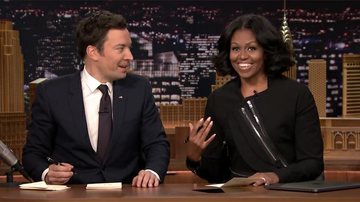 Jimmy Fallon e Michelle Obama - Reprodução