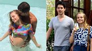 Vitoria Frate  exibe barrigão de gravida na piscina - Reprodução/ Instagram/AgNews