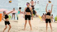 Fernanda Lima pratica vôlei de praia no Rio de Janeiro - Andre Freitas/Agnews