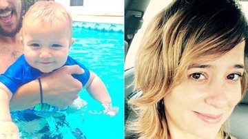 Bruno Ferrari e Antonio, de 9 meses, curtem piscina - Reprodução/ Instagram