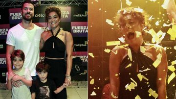 Juliana Paes se diverte com a família no 'Fuerza Bruta' - Marcos Ferreira / Brazil News