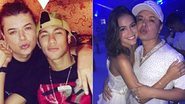 David Brazil posa com Neymar e Bruna Marquezine - Instagram/Reprodução