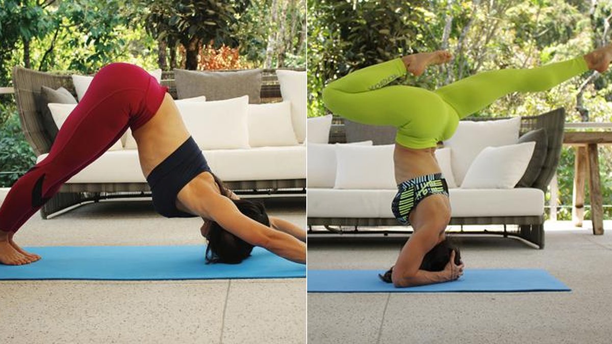 Resultado de imagem para desafio da yoga em dupla fotos