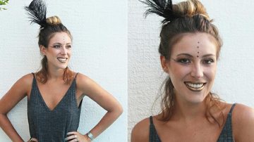 Lara Lazzaretti aprende passo a passo de maquiagem para o carnaval - Divulgação / Press Rio