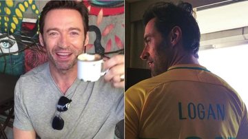 De camisa do Brasil, Hugh Jackman se diverte em SP - Reprodução/ Instagram