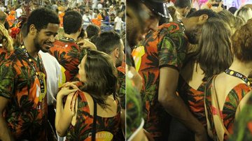 Ator Alfie Enoch troca beijos com morena na Sapucaí - Thyago Andrade/Brazil News