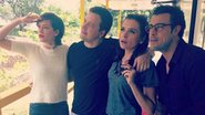 Mônica Iozzi posa com colegas do Vídeo Show - Instagram/Reprodução
