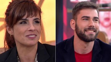 Maria Ribeiro e Geovanni no Encontro - TV Globo/Reprodução