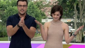 Sophia Abrahão brinca após erros no 'Vídeo Show' - Reprodução TV Globo