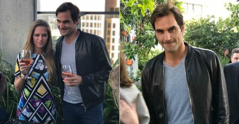 Roger Federer e DJ Nora En Pure - Divulgação