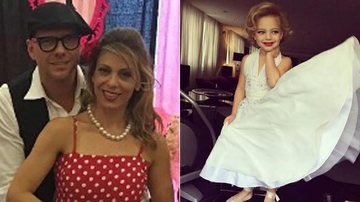 Sheila Mello fantasia a filha de 4 anos em Marilyn Monroe - Instagram/Reprodução