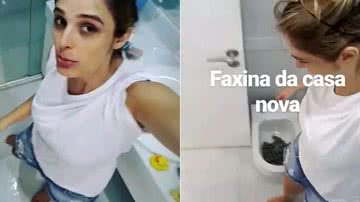 Rafa Brites surge limpando banheiro de sua casa - Instagram/Reprodução