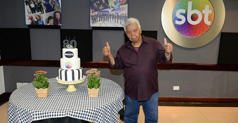 Roque ganha festa de aniversário nos bastidores do SBT - Francisco Cepeda / AgNews