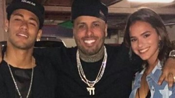 Neymar, Nicky Jam e Bruna - Reprodução/Instagram