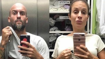 Maira Charken posa com o namorado: 'Ele tanquinho, eu balão' - Reprodução Instagram