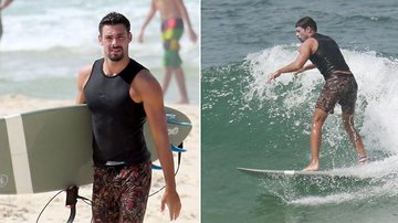 Cauã Reymond mostra habilidade no surfe - Dilson Silva/ AgNews
