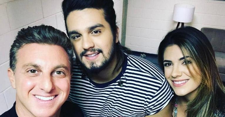 Luciano Huck se diverte com Luan Santana e Jade  Magalhães - Reprodução/ Instagram