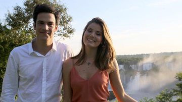 Camila Queiroz e Mateus Solano gravam cenas de romance de nova novela das 7 em Foz do Iguaçu - Divulgação/TV Globo