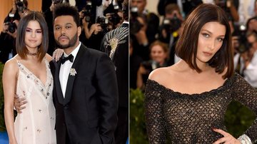 Com a ex, Bella Hadid, no mesmo evento, The Weeknd troca carinhos com a amada, Selena Gomez - Getty Images