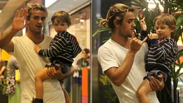 Felipe Simas curte passeio com o filho no Rio - AgNews