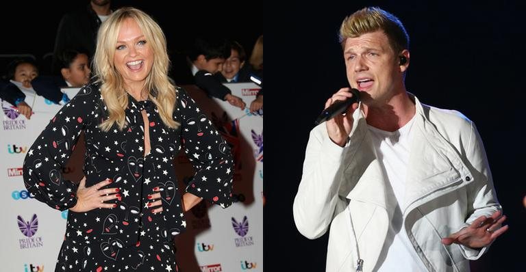 Emma Bunton, das Spice Girls, e Nick Carter, dos Backstreet Boys, vão ser jurados de reality show - Getty Images