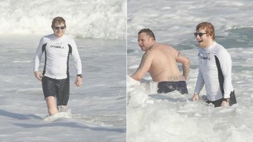 Ed Sheeran curte praia no Rio de Janeiro - Agnews