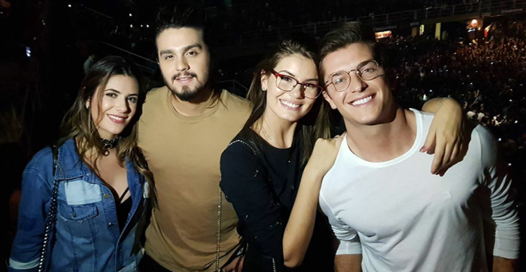 Jade Magalhães, Luan Santana, Camila Queiroz e Klebber Toledo - Instagram/Reprodução