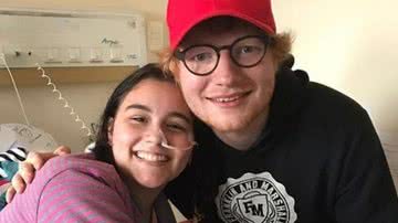 Ed Sheeran encontra a fã Isadora - Reprodução / Instagram