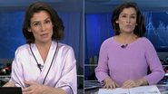 Figurino de Renata Vasconcellos intriga telespectadores no Jornal Nacional - TV Globo/Reprodução