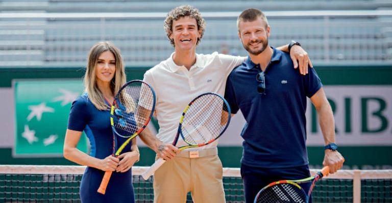 Pela primeira vez em Roland-Garros, Fernanda Lima e Rodrigo Hilbert prestigiam Gustavo prestigiam Gustavo - EVERTON BUENO E PANORAMIC/ZUMA PRESS/FOTOARENA