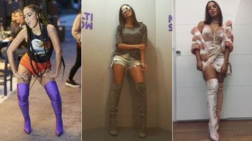 Anitta investe em botas com o cano altíssimo - Reprodução/ Instagram/TV Globo