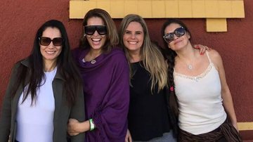 Maria Cândida reúne amigas famosas em relax - Divulgação