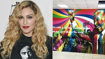 Madonna mostra o resultado do grafite de Kobra no hospital Mercy James - Reprodução / Instagram
