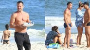 Malvino Salvador curte dia de praia com a família - Fabio Moreno/Ag News