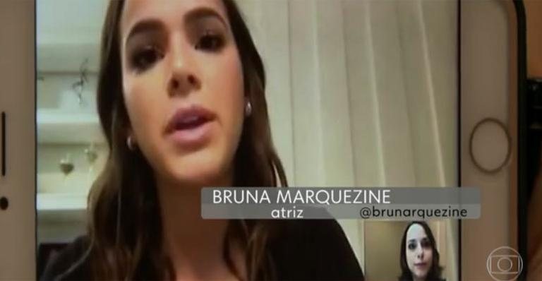 Bruna Marquezine aparece no 'Jornal Hoje' e surpreende fãs - Reprodução TV Globo