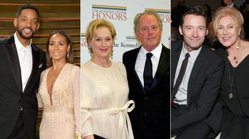 Jada Pinkett  e Will Smith, Meryl Streep e Don Gummer e Hugh Jackman e Deborra-Lee Furness - Getty Images