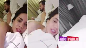 Anitta dorme com amigos em quarto de hotel - Instagram/Reprodução