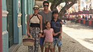 Mario Frias e Juliana com os filhos, Laura e Miguel - Divulgação