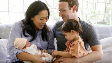 Mark Zuckerberg apresenta a segunda filha com Priscilla Chan - Instagram/Reprodução