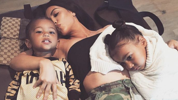 Kim Kardashian com North e Saint West - Instagram/Reprodução