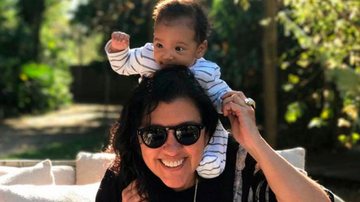 Regina Casé e o neto, Brás - Reprodução / Instagram